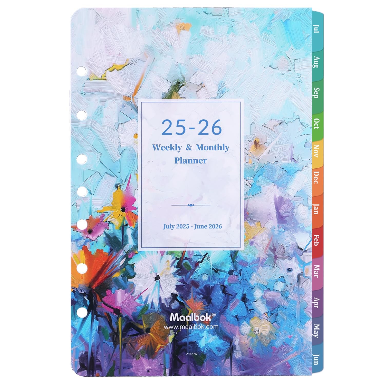 2025-2026 Planner Refills – Planner Inserts with 7-Hole Punched, 5-1/2″ x 8-1…