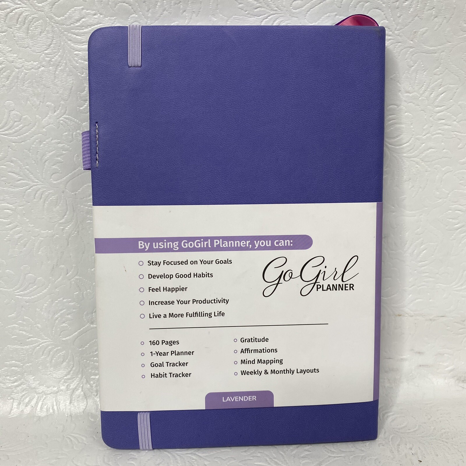 Go Girl Planner LAVENDER Undated Weekly & Monthly 1 Year A5 5.8×8.3 w 160 Pages