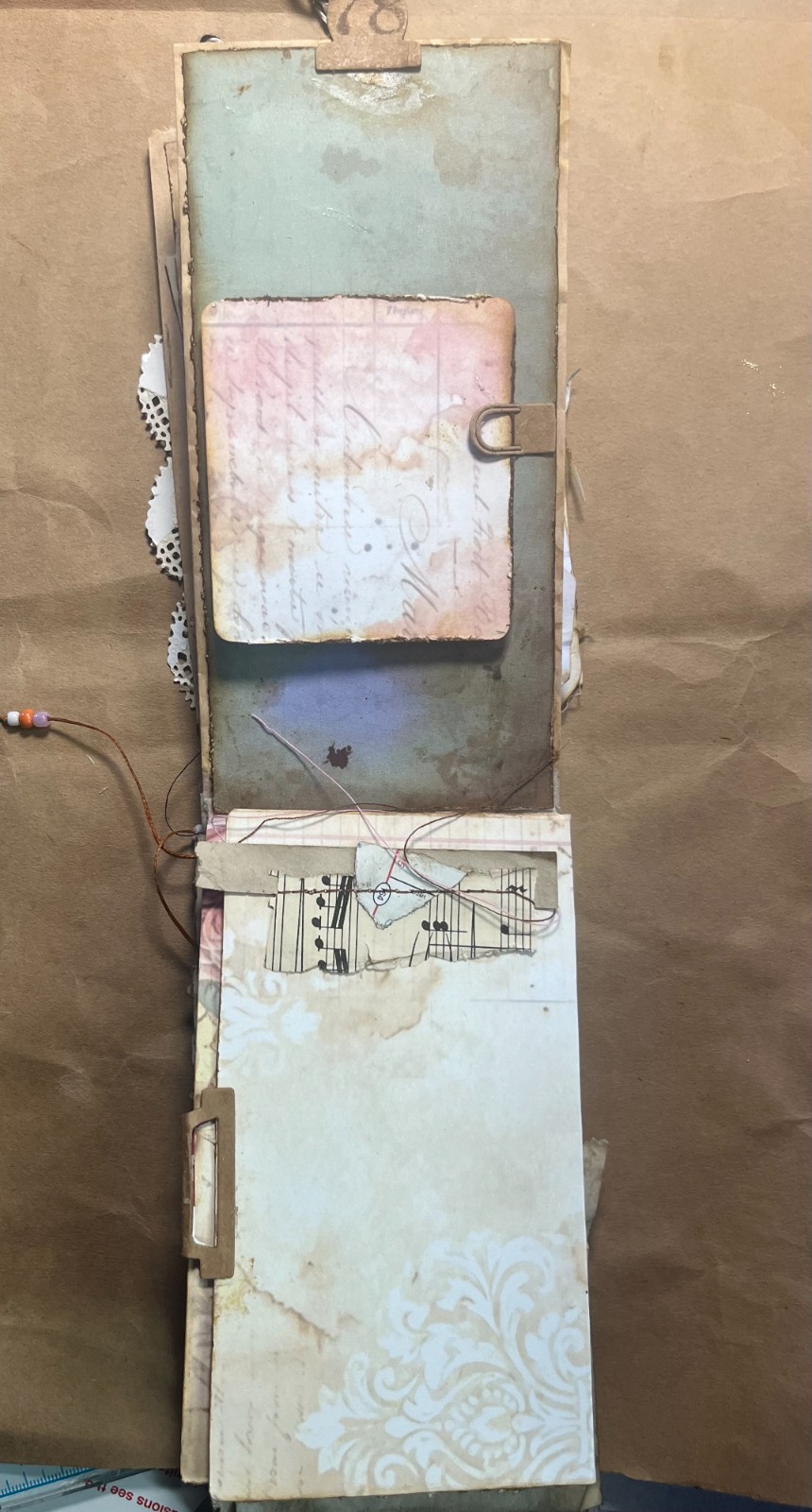 OAK Vintage Style Paper Bag Junk Journal Handmade