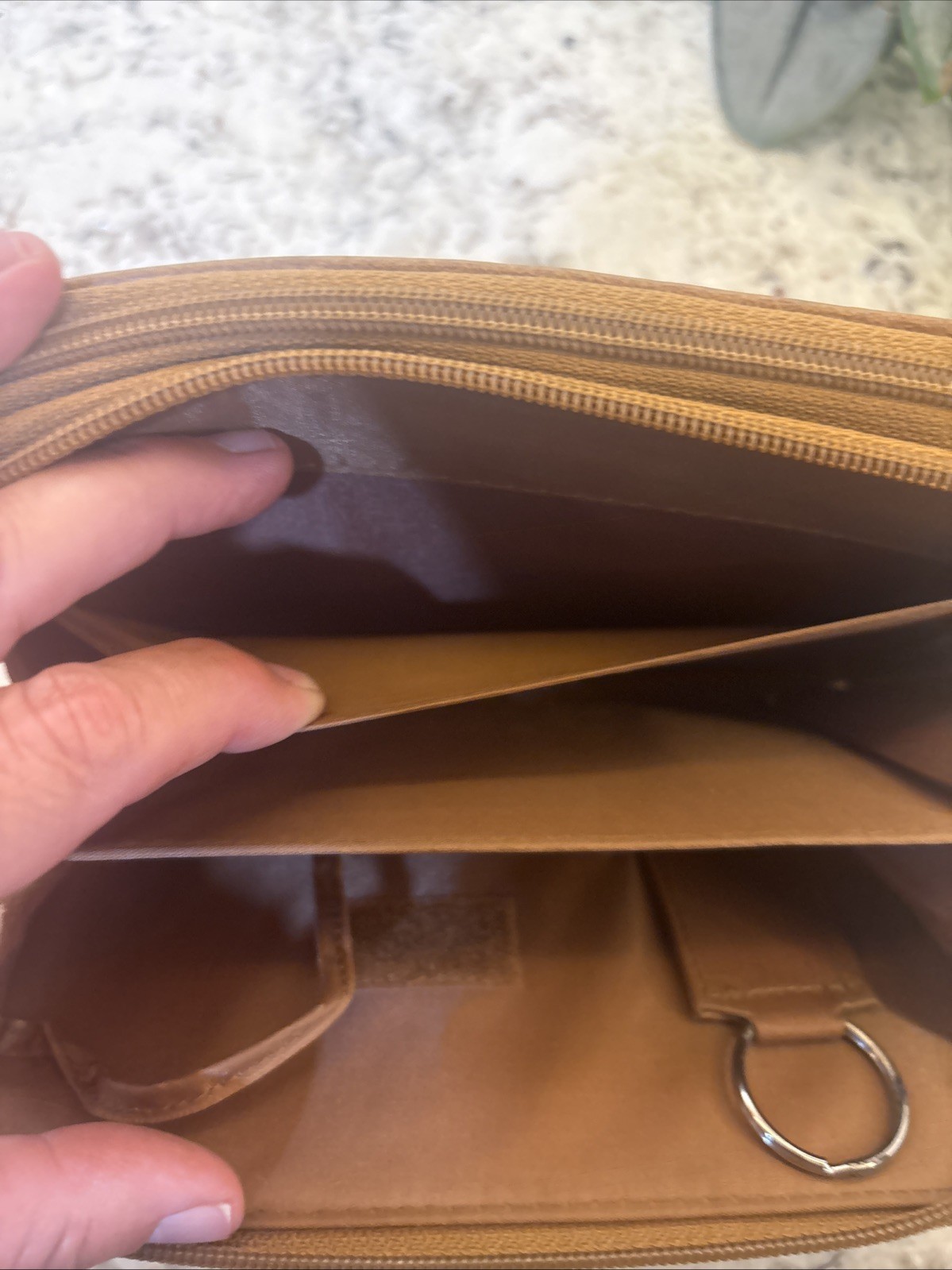 Franklin Covey? Compact Brown Leather Planner Organizer Wallet Binder READ