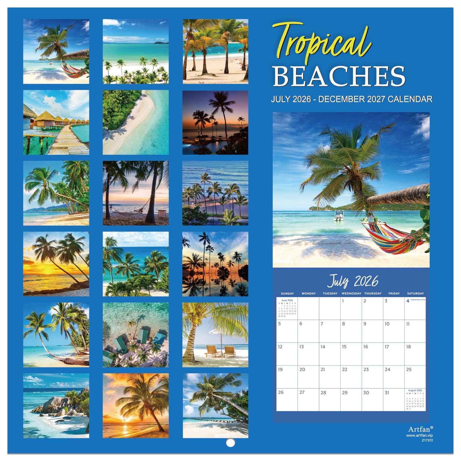 Calendar 2026-2027 – 18 Months Wall Calendar 2026-2027, Jul.2026 – Dec.2027, …
