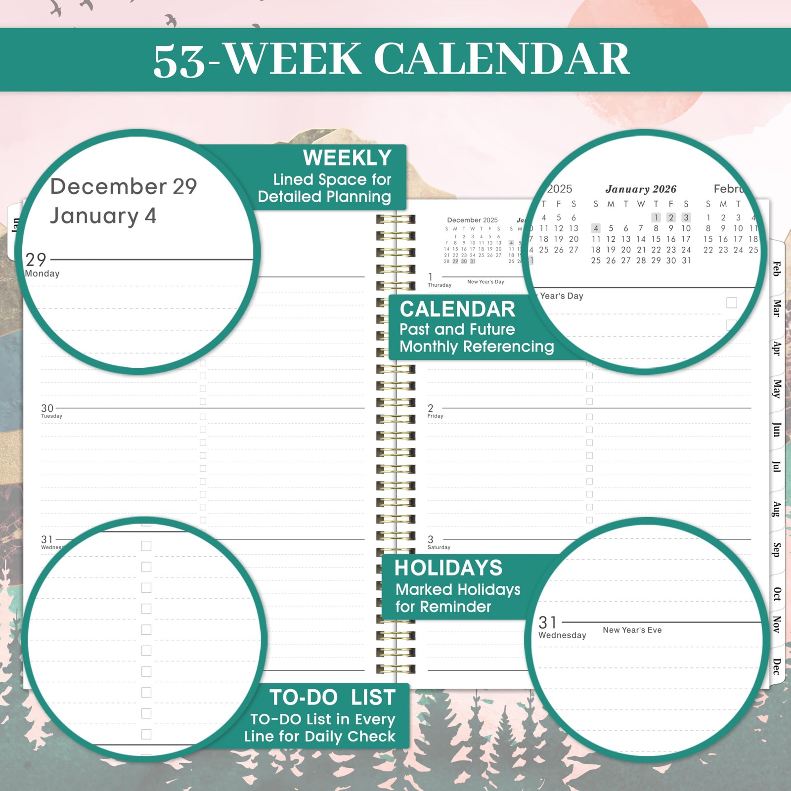 2026 Planner – Planner 2026 Weekly and Monthly, January – December, 8 x 10