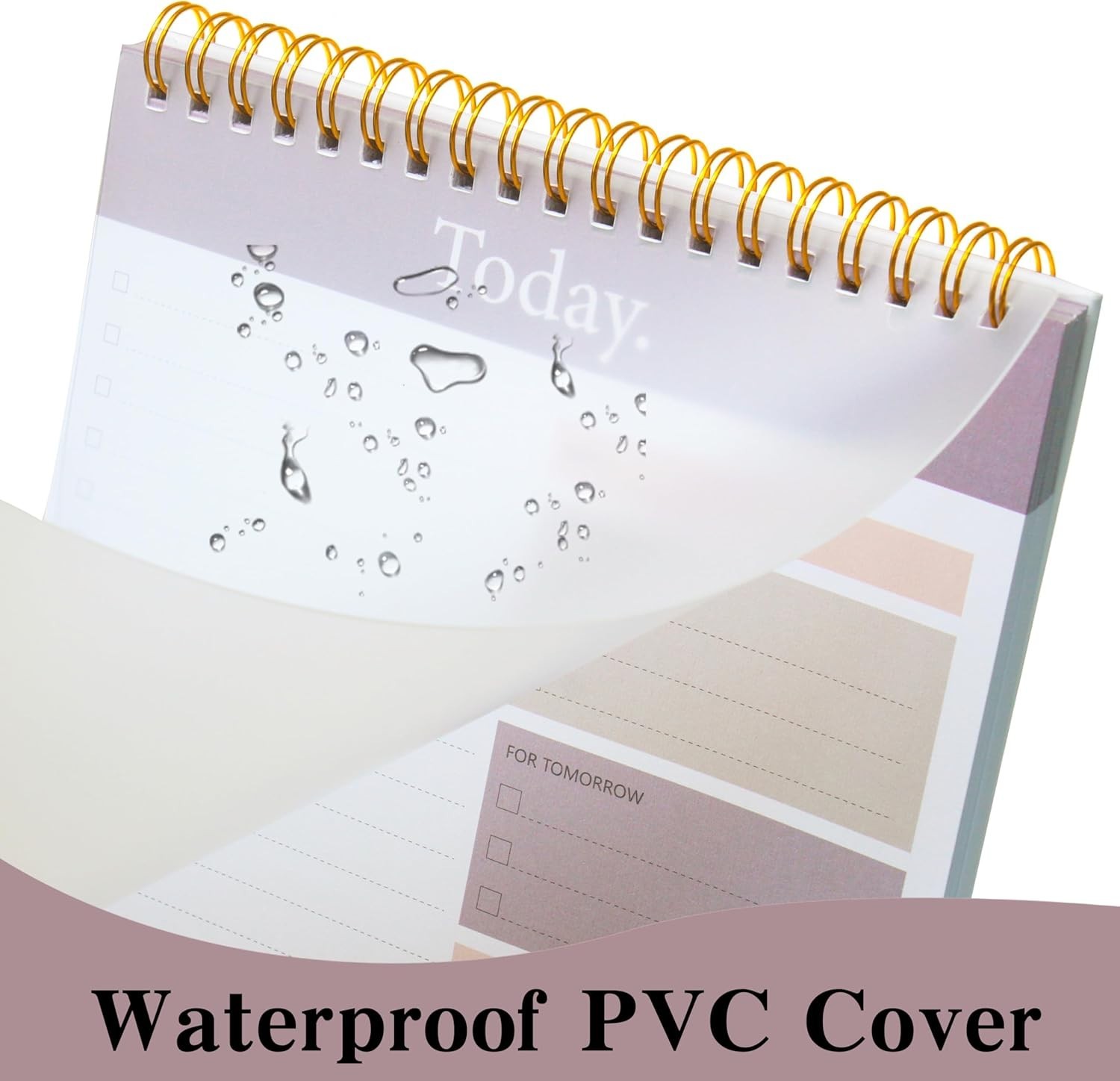 Daily Planner Notepad with PVC Cover – 52 Undated Pages for All Users