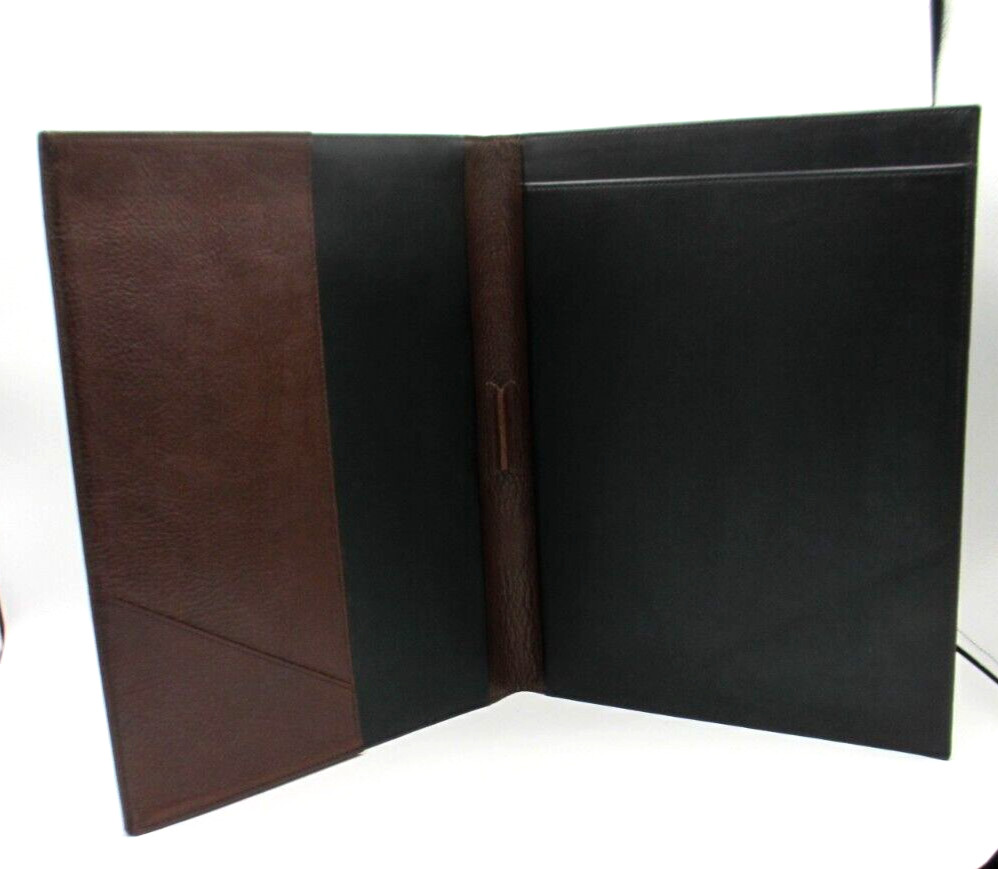 Portfolio Leather Holds 8×10 Pad NEW BROWN
