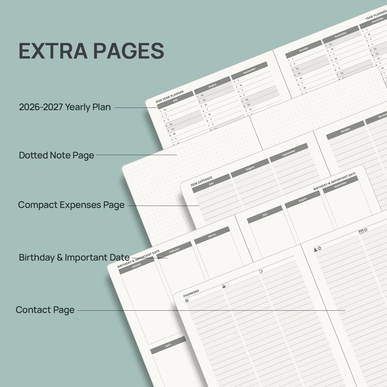 Planner 2026-2027, 6.5″ x 8.5″, Academic Planner 2026-2027 Weekly and Monthly…