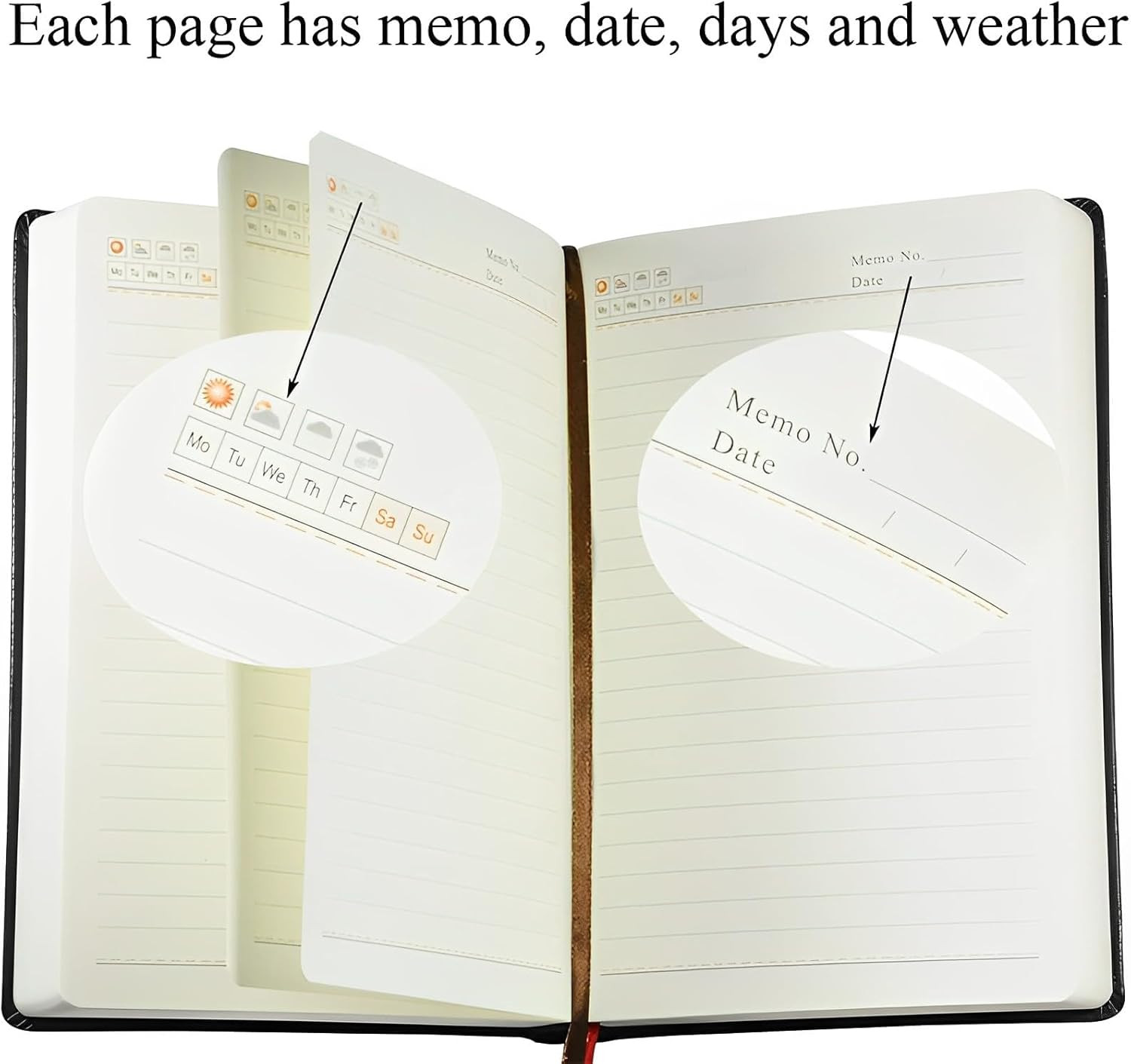 Thick Leather Journal Notebook 720 Pages Retro Thick Lined Paper Writing
