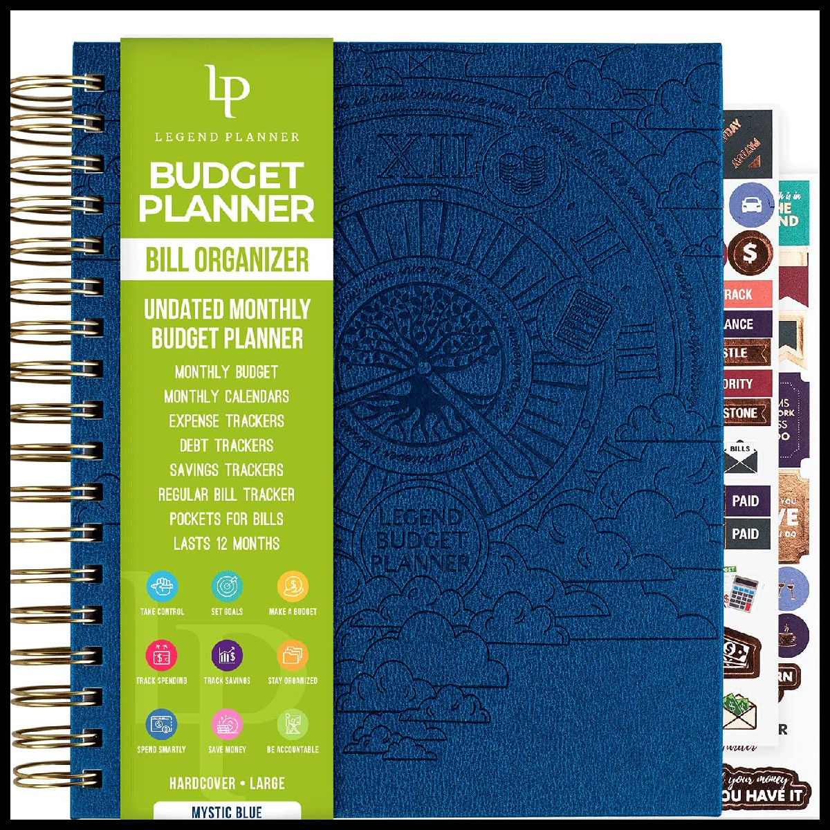 Legend Planner Legend Budget Bill Organizer For Household Budgeting Mystic Blue