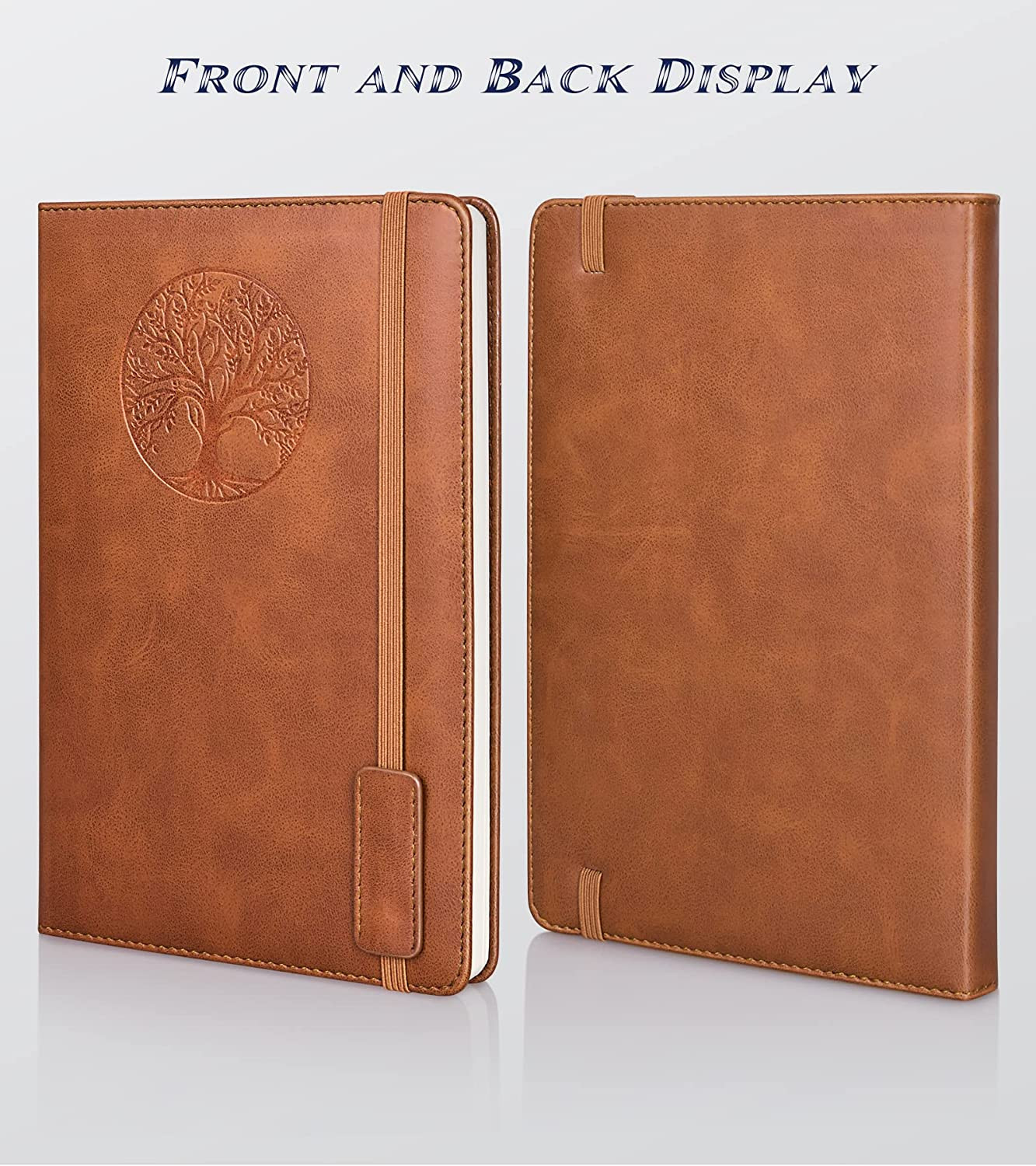 Lined Journal Notebook for Women Men,256 Pages A5 Hardcover Leather Journals …