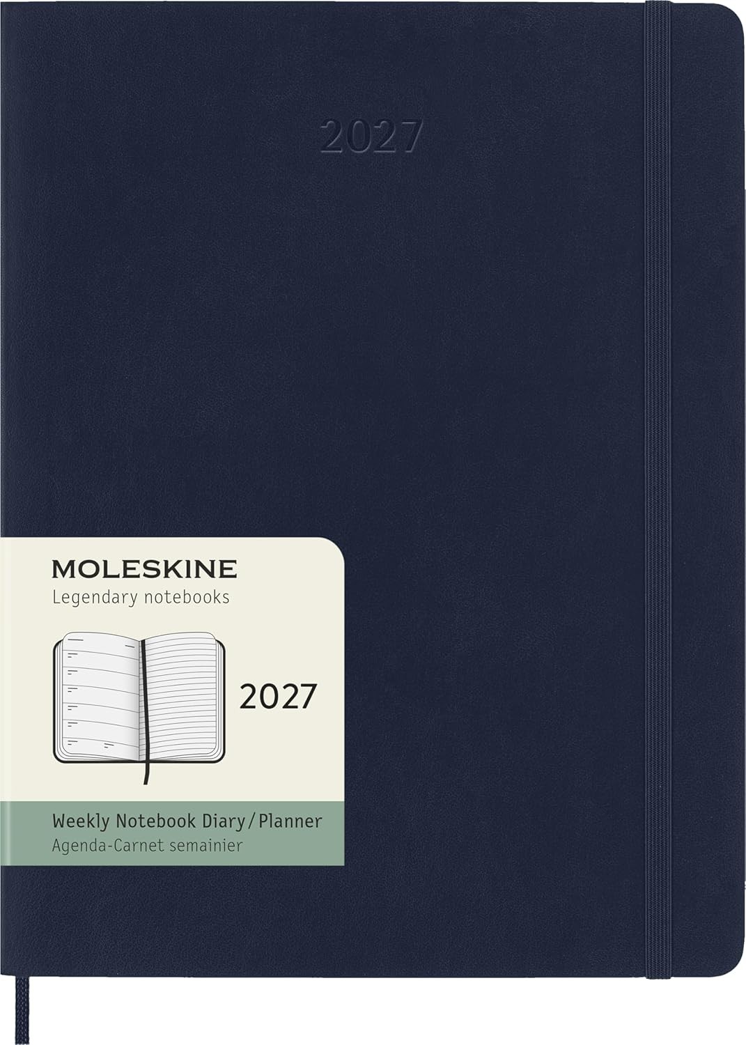 Moleskine Weekly Planner 2027, Soft Cover 12 Month Diary with Space for Notes an