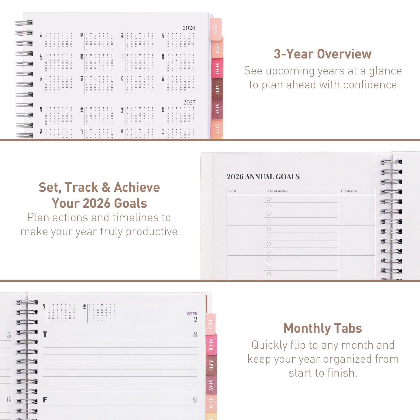 Rileys 2026 Planner, Agenda Planner With Weekly 2026 (6 x 8-Inches), Lilac