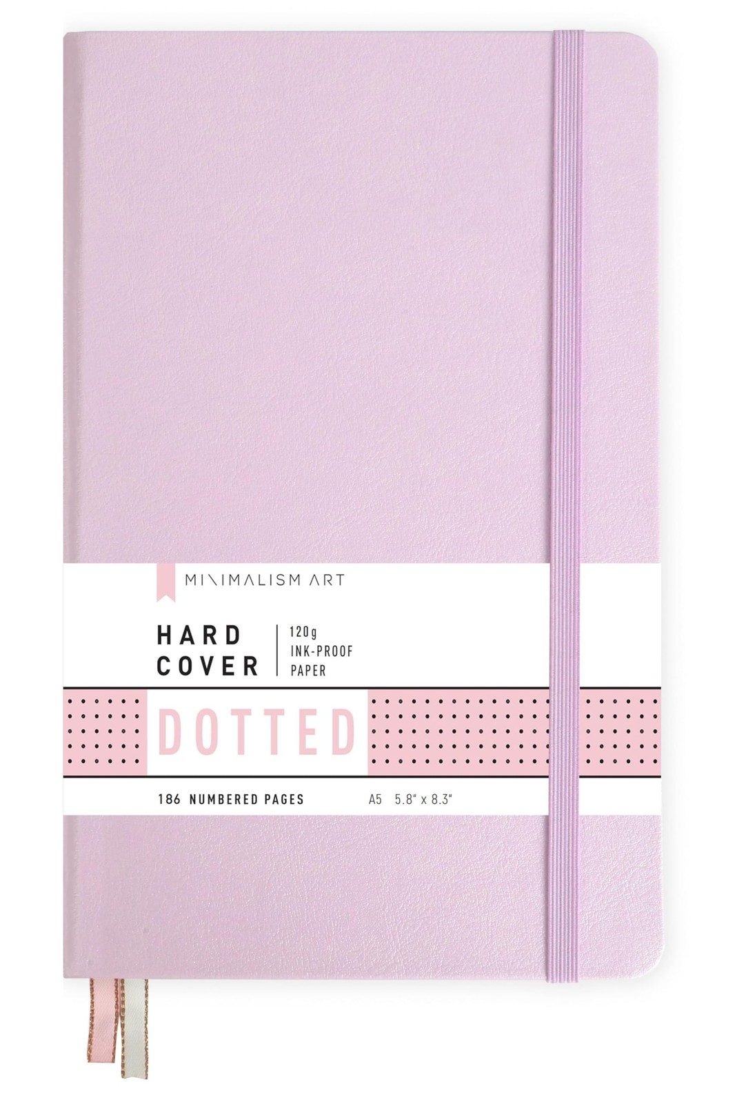, Premium Hard Cover Notebook Journal, Medium Size, A5 5.8″ x 8.3″, 186 Numbe…