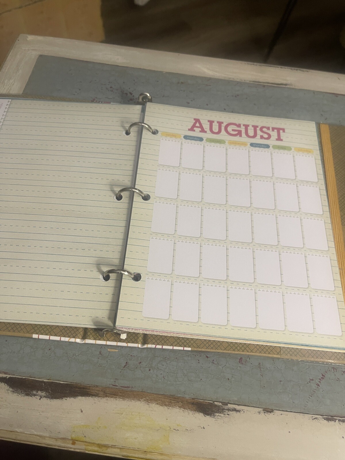 NEW 6.5″ x 8.5″ Budget Planner book 70 Pages NOT DATED 3 Ring