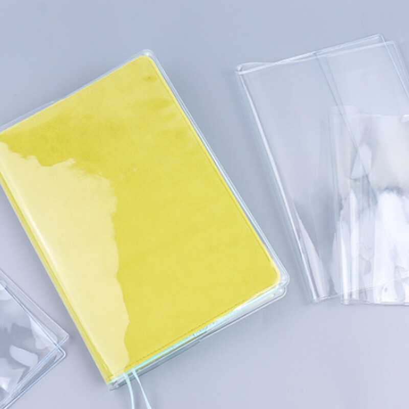 PVC Transparent Notebook Cover A5/A6 Waterproof Journal Planner Protective Cover