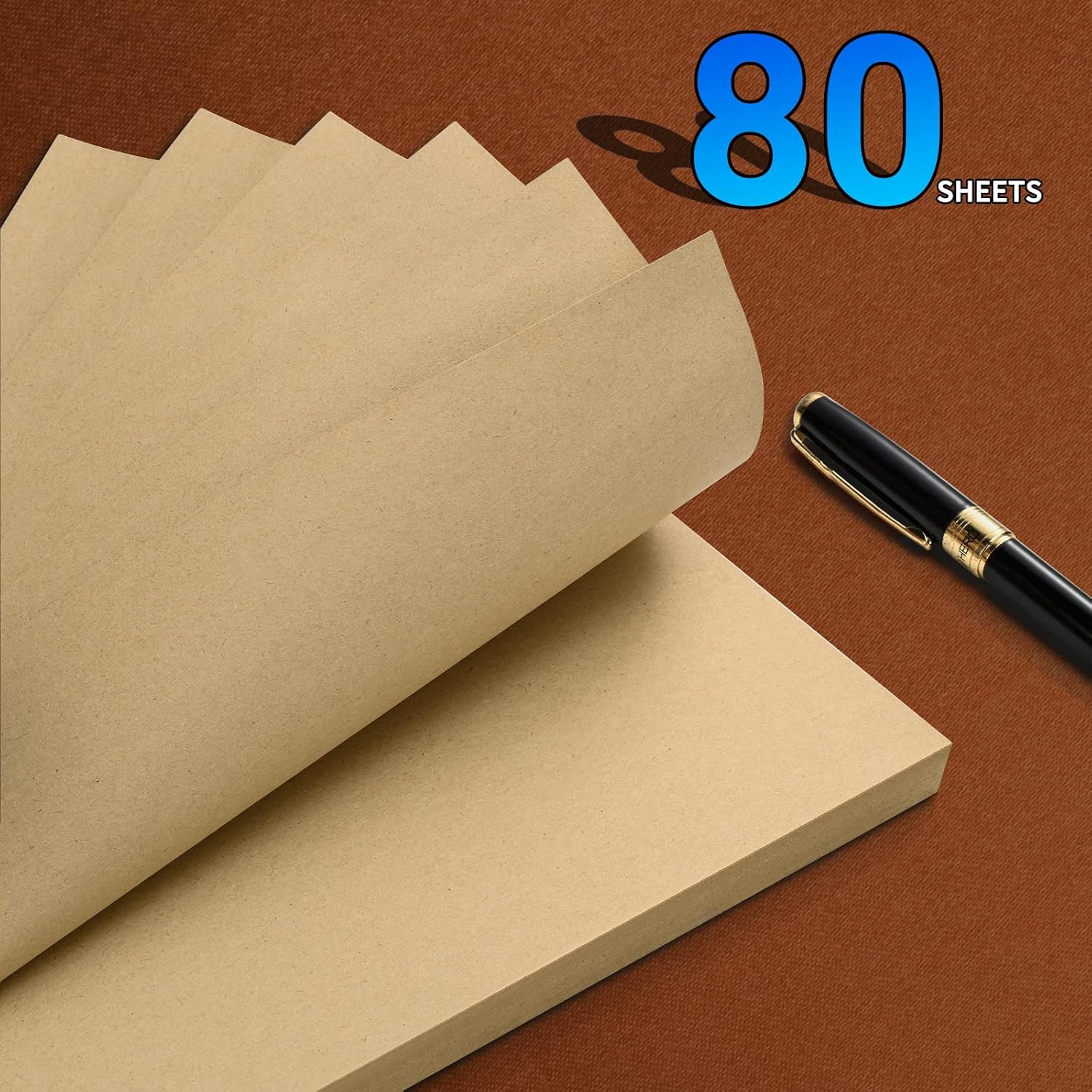A6 Blank Vintage Refillable Paper, Retro A6 Binder Refills Paper for 6-Ring Bind