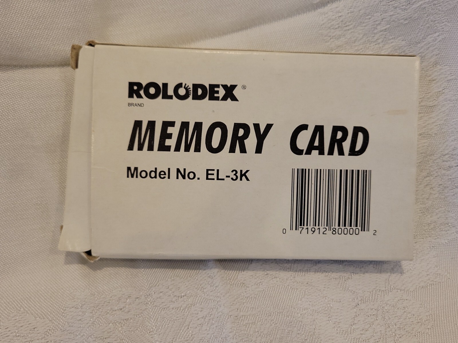 Rolodex Brand Memory Card Model No. EL-3K Open Box