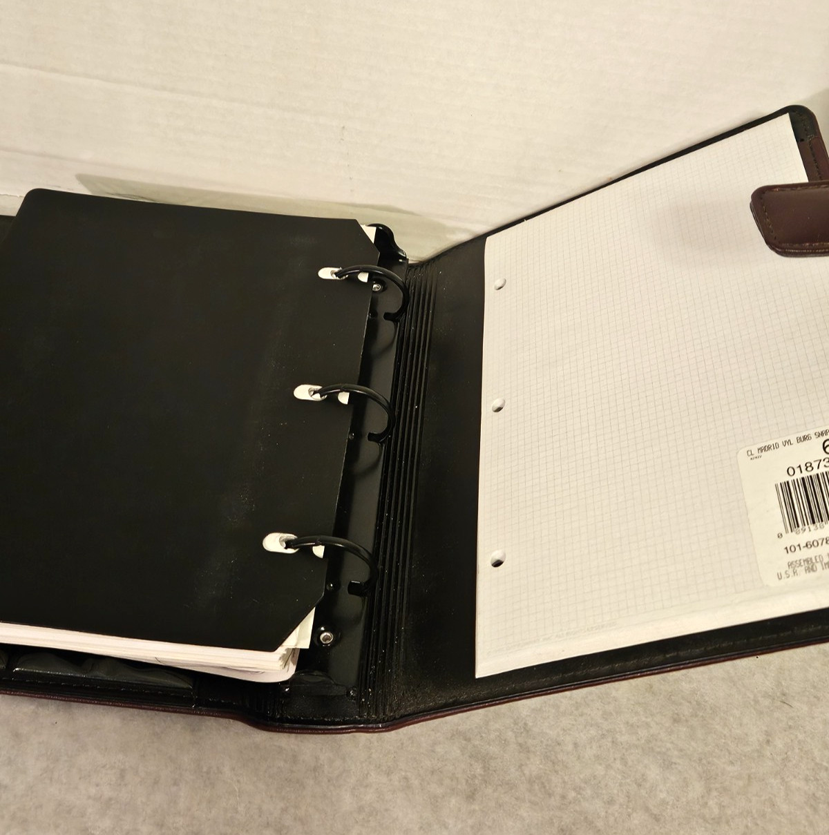 Vtg 1994 Leather Day Runner Classic Edition Planner 3-Ring Binder Burgundy