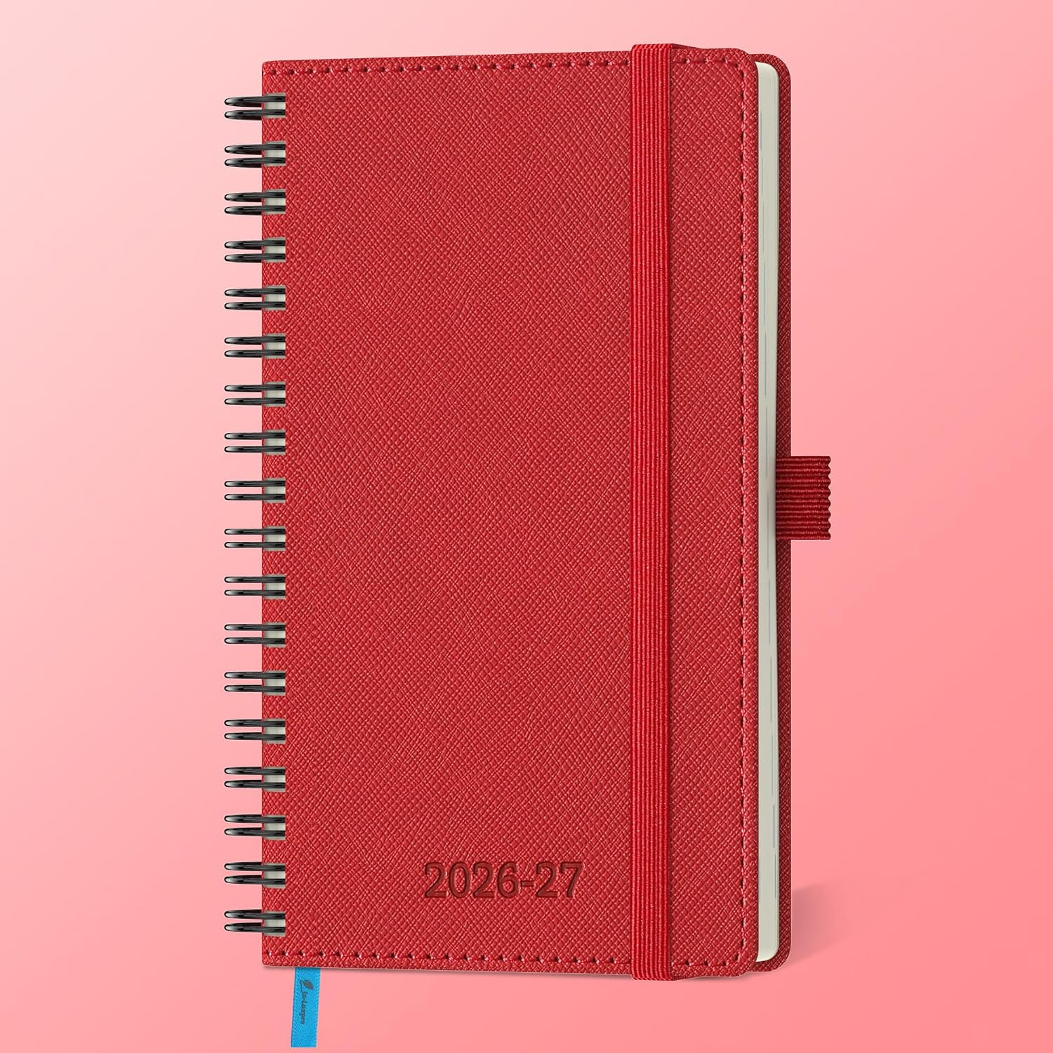 Planner 2026-2027 Daily Weekly and Monthly,6.5″X3.75″,18 Months Spiral Bound Cal