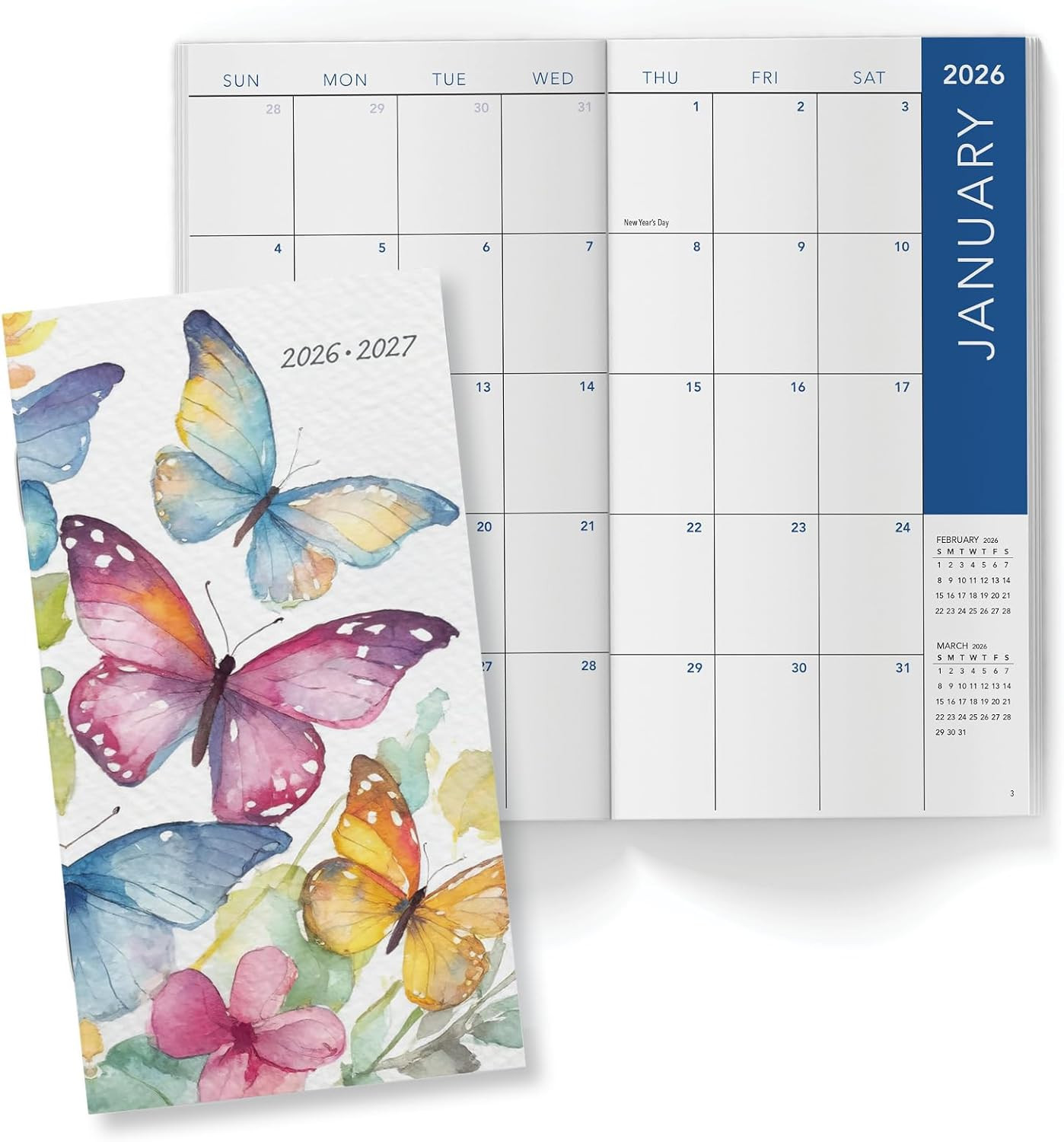 2-Year Monthly Pocket Planner/Pocket Calendar, 3.5″X6.5″, 2026-2027: Weekly Plan