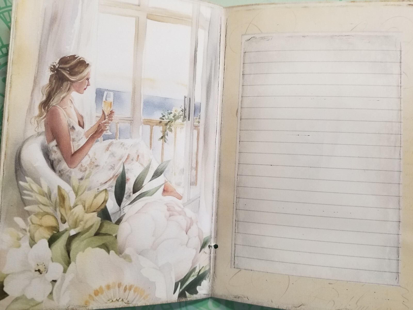 Junk Journal Blank Booklet “I DO” HANDMADE Wedding Cards, Pockets,
