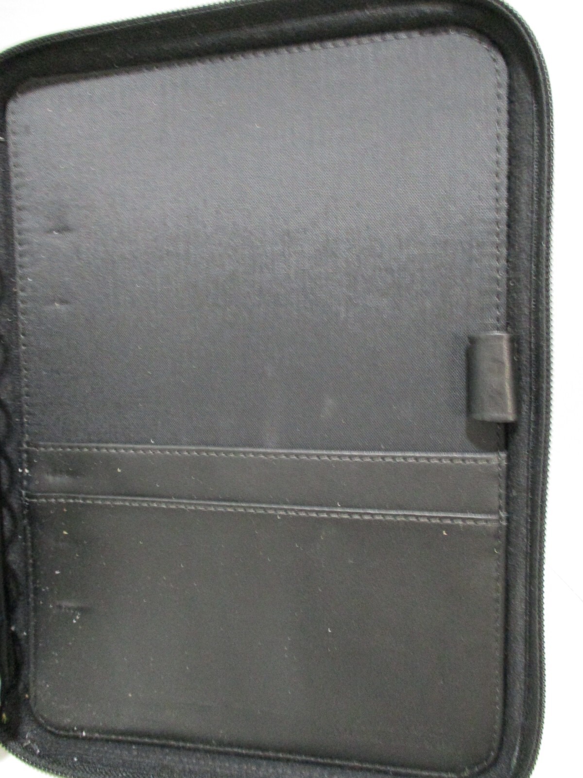 Franklin Covey Leather Planner Black Hard Cover with Zipper 7.5″ X 9.5″ 1996