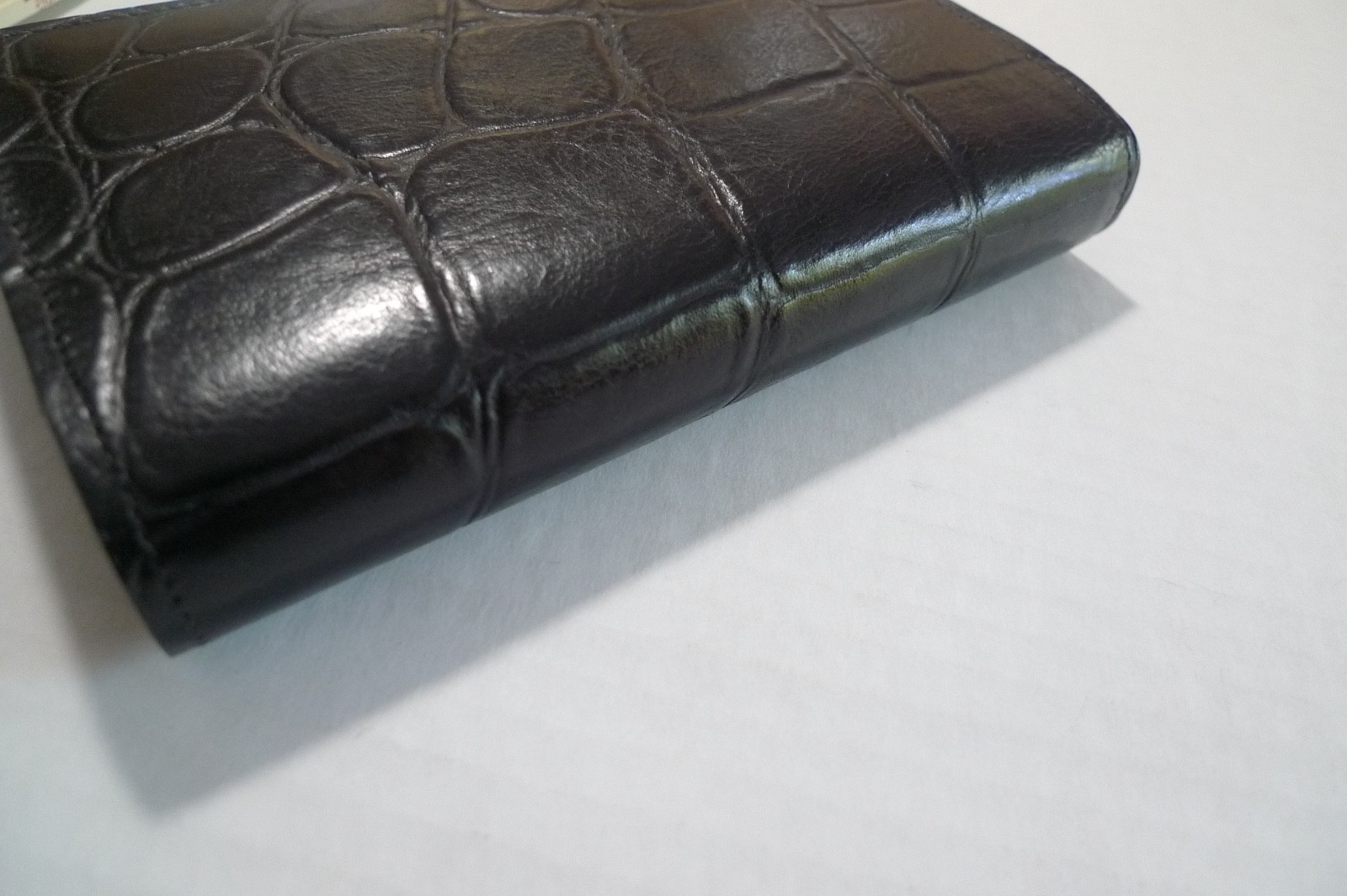 MULBERRY – POCKET BOOK AGENDA – MADE @ UK – BLACK CONGO LEATHER – NEW OLD STOCK