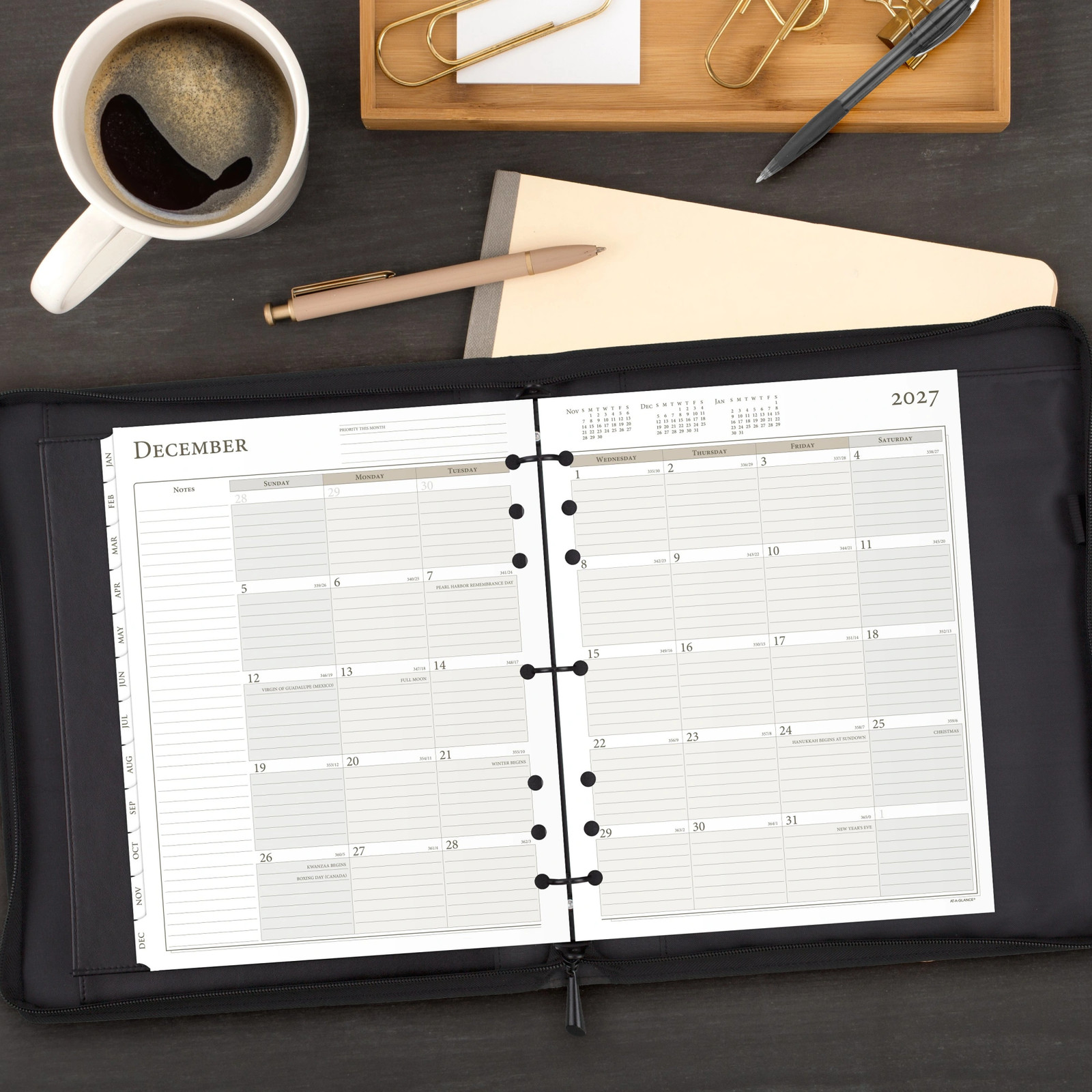 AT-A-GLANCE 2027 Daily Planner Two Pages Per Day Refill, Loose-Leaf