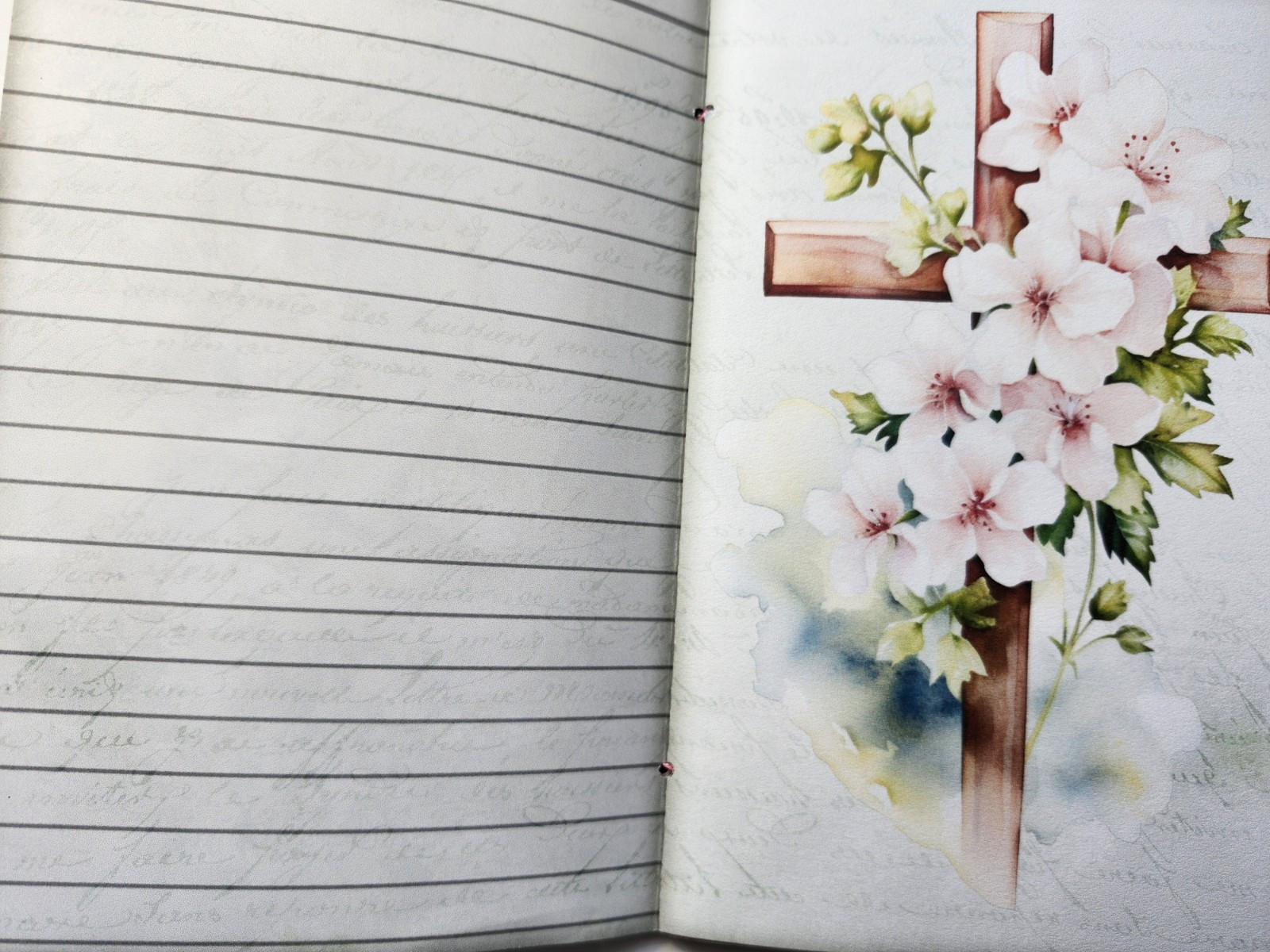 Junk Journal Blank Booklet “EASTER BLESSINGS” HANDMADE Easter Spring 5.5″x8.5