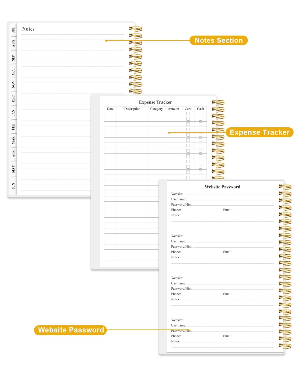 Academic Planner 2026-2027 – Weekly & Monthly 6.4” x 8.5”, Crushed Flower