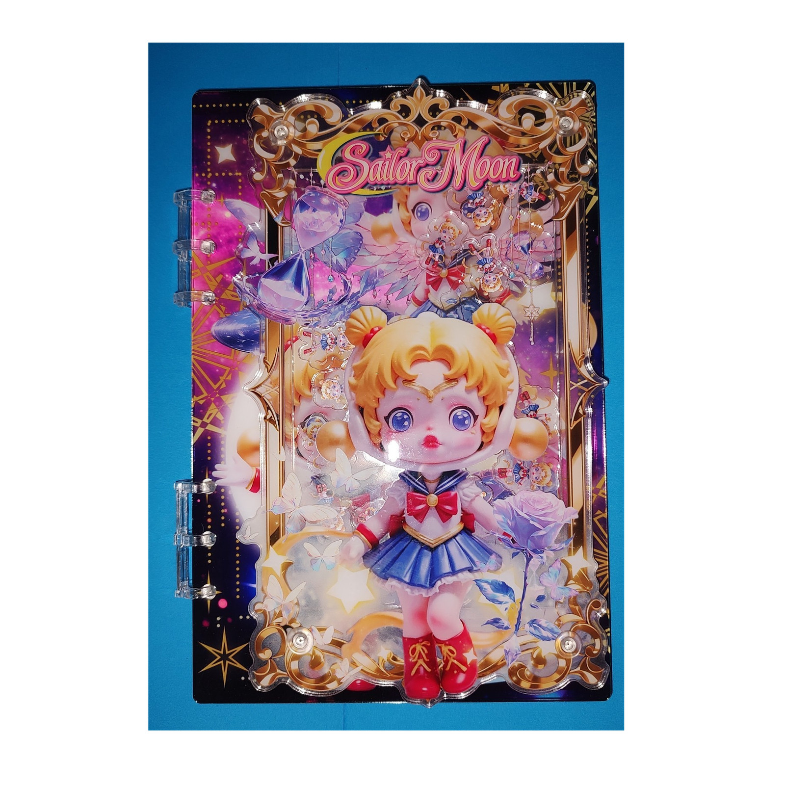 New! Skullpanda As Sailor Moon A5 Size Acrylic Shaker Notebook With Paper