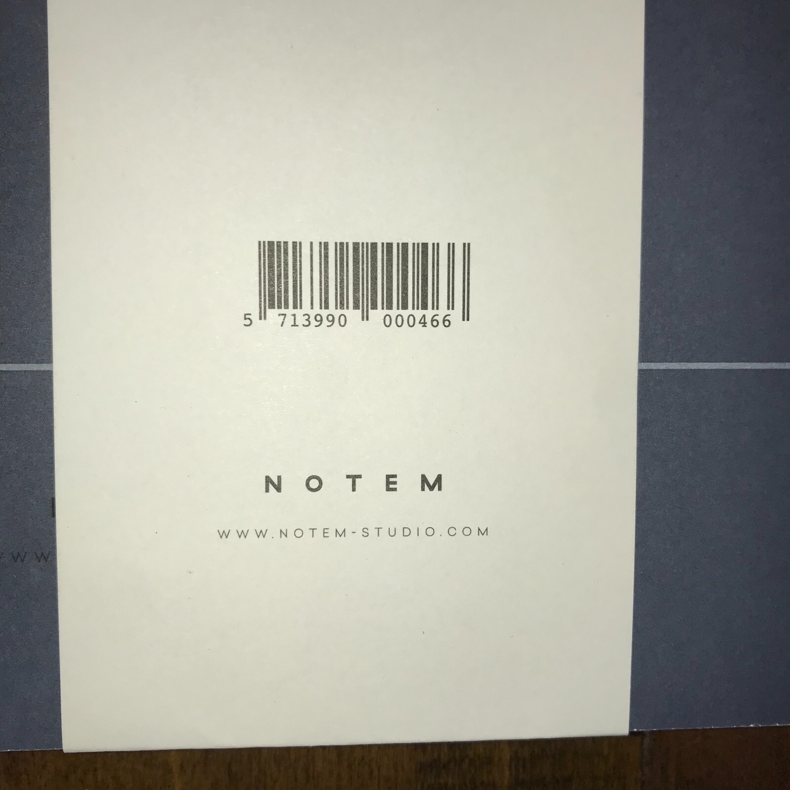 New Writing Journal Notebook, Blue Gray Grid, Blank, Notem Brand 160 Pages