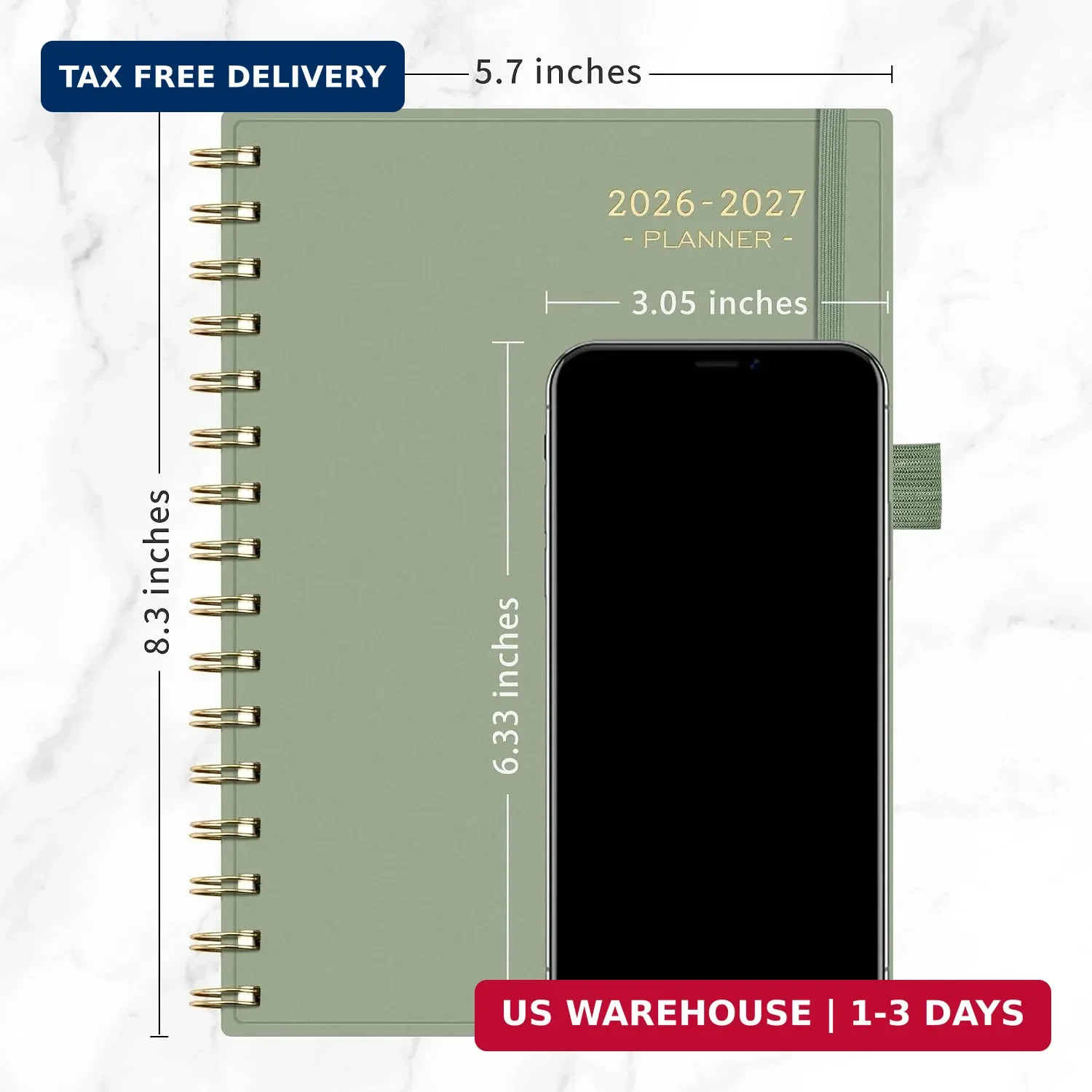 RETTACY Academic Planner 2026-2027, Weekly and Monthly, July 2026 – June 2027, M