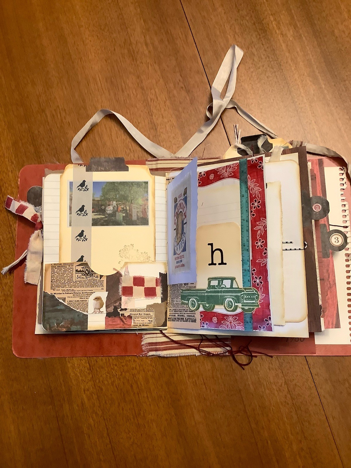 Handcrafted Junk Journal Farm Country Animals 1 Of A Kind Recycled Papers