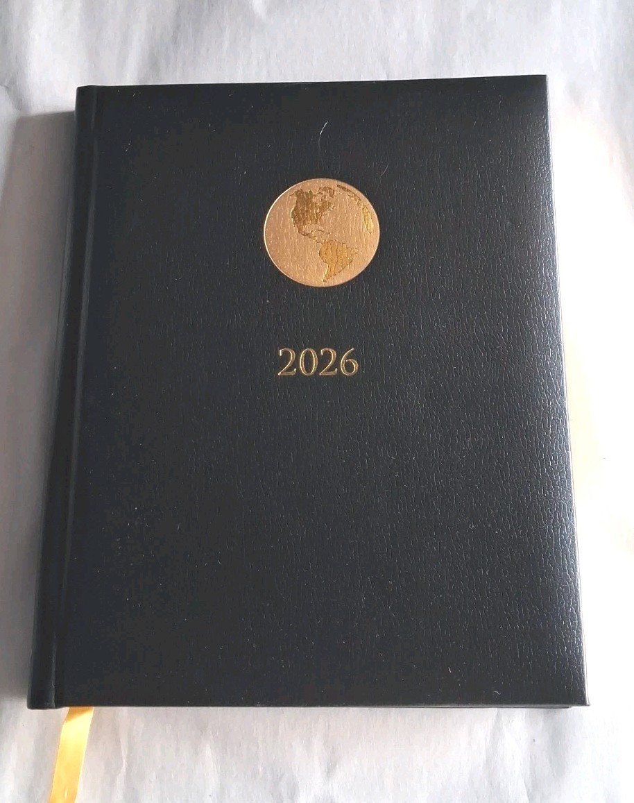 American Express Executive Appointment Book Black Leather 2026 New Open Box