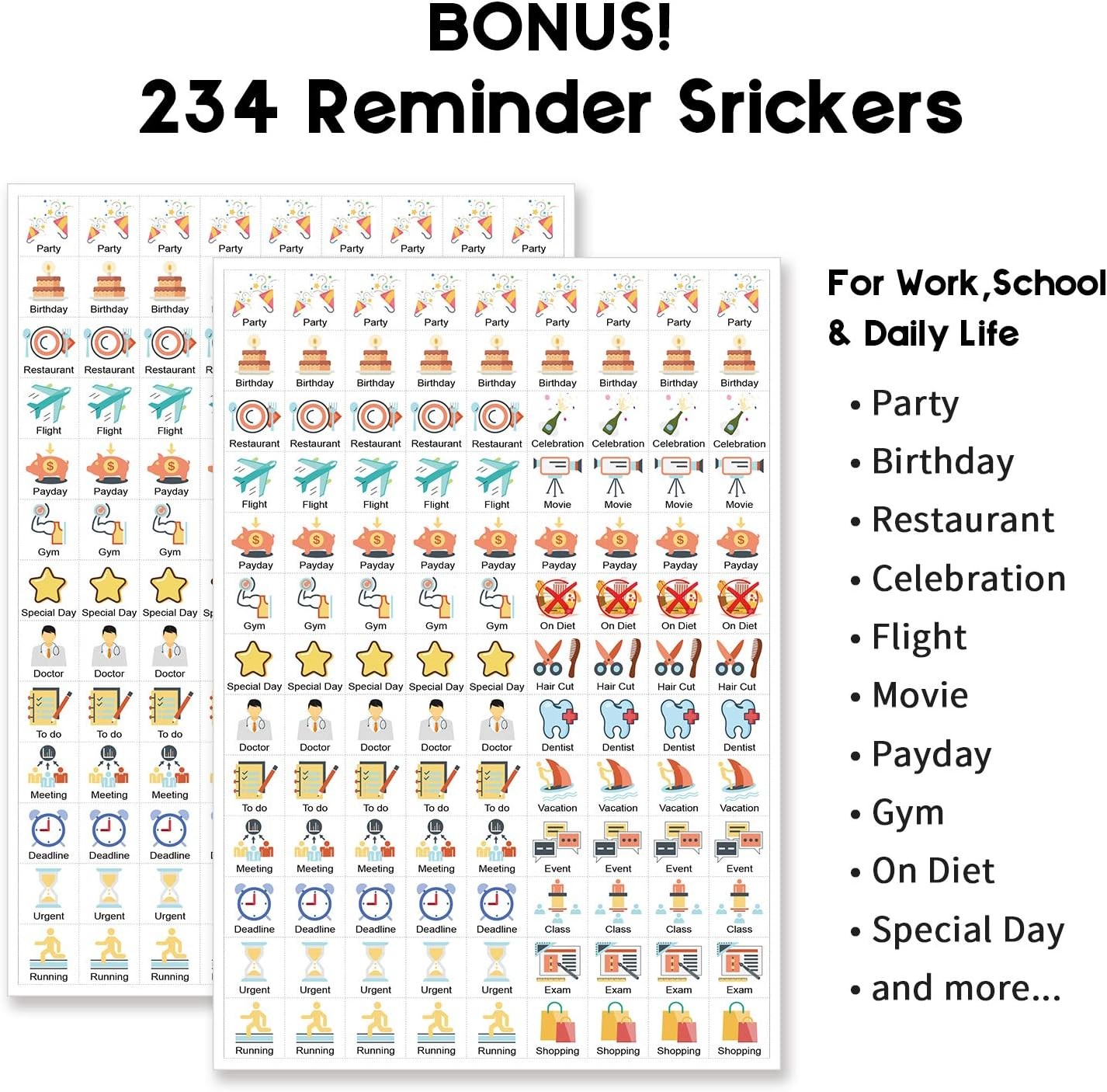 Small Desk Calendar 2026-2027, Mokani Standing Desktop Calendar