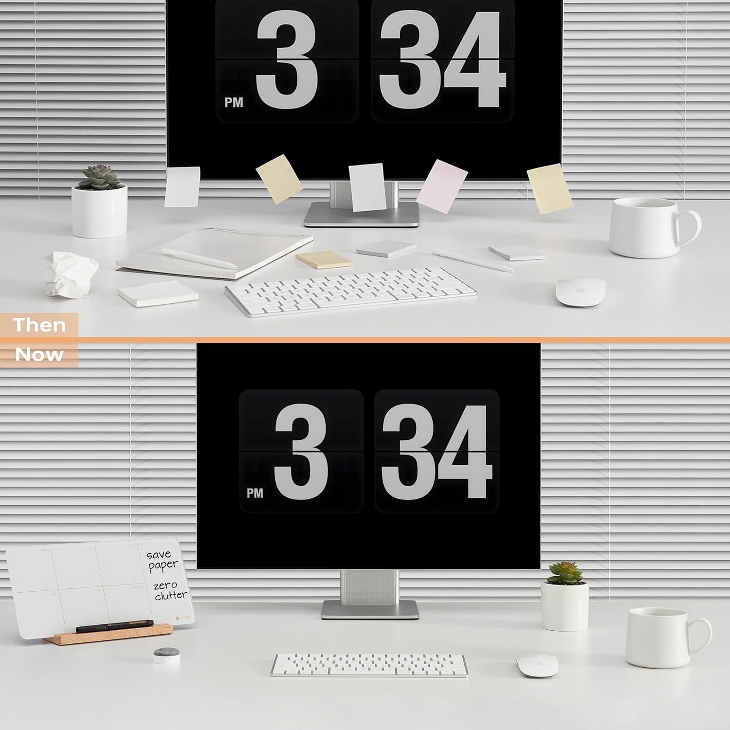 Elegant 12×6 Desktop Glass Weekly Planner Whiteboard – Includes Marker & Eraser