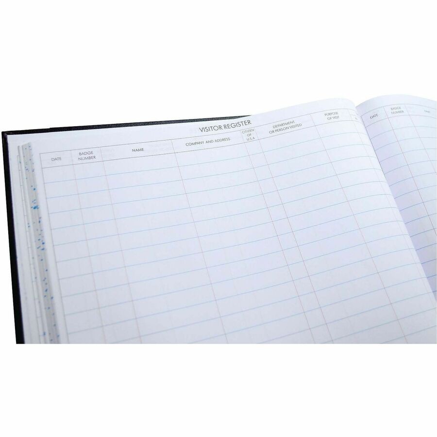 Acco S491 Visitor Register Book 208 Sheets Black 9.5×12.25