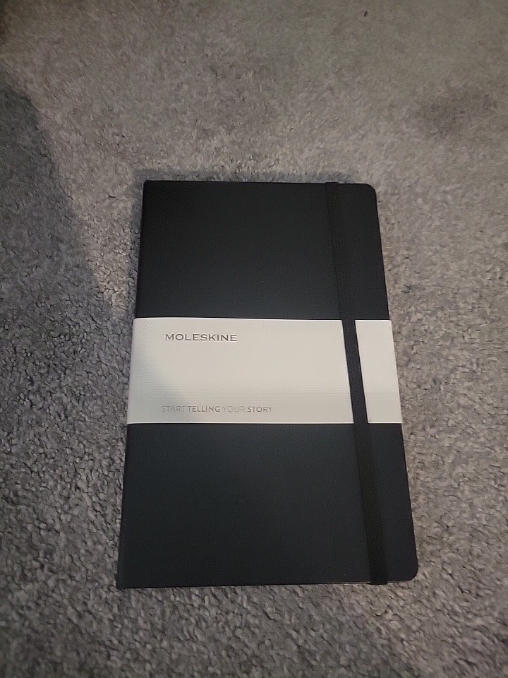 Moleskine Custom Edition – Soft Black Faux Leather Journal NEW 5″ X 8″