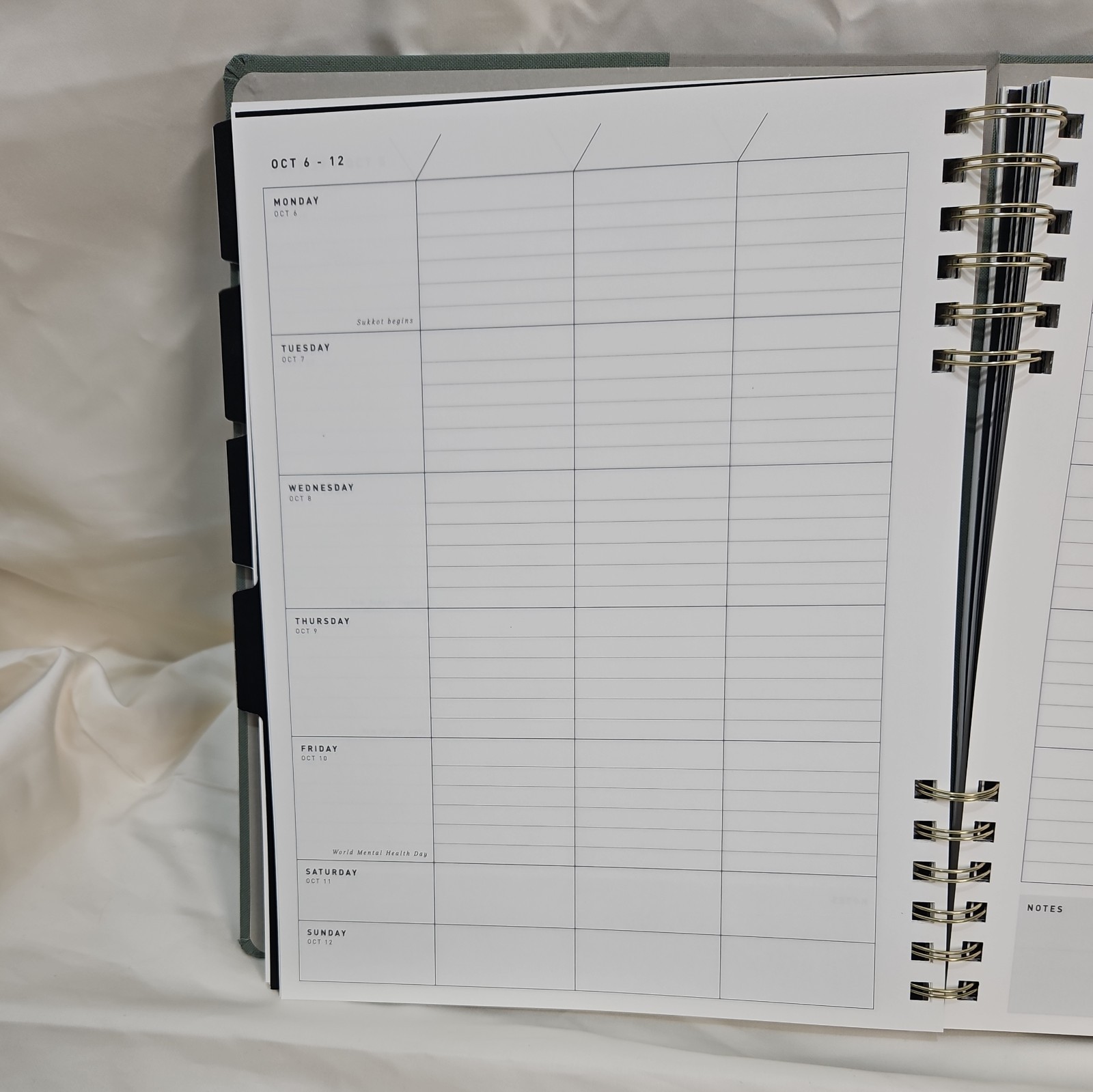 Altitude 8.5×11 2025-2026 Weekly Monthly Planner Dark Sage Warm Gray