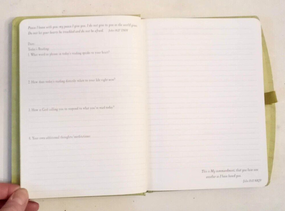 Legacy of Faith Prayer Journal 208 blank page Scripture Reading Prompts VTG 1996