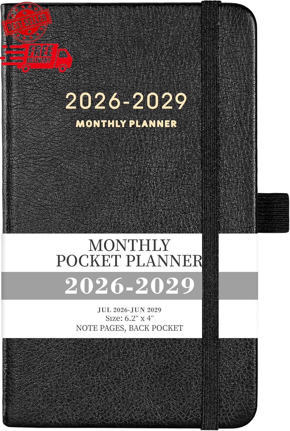 2026-2029 Pocket Planner – 3 Year Monthly Planner 2026-2029, Jul.2026 – Jun.2029