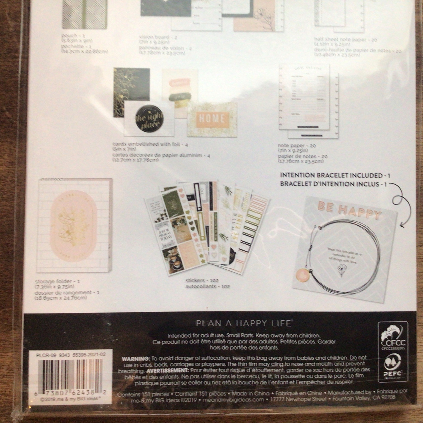 Happy Planner Modern Farmhouse Companion Accessories 151 Piece Bracelet Stickers