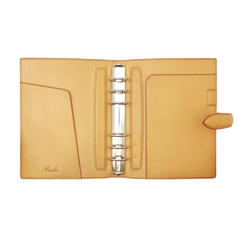 Breilio System Planner Bible Size Minerva Box Ring Diameter 30 mm Belt Natural 5