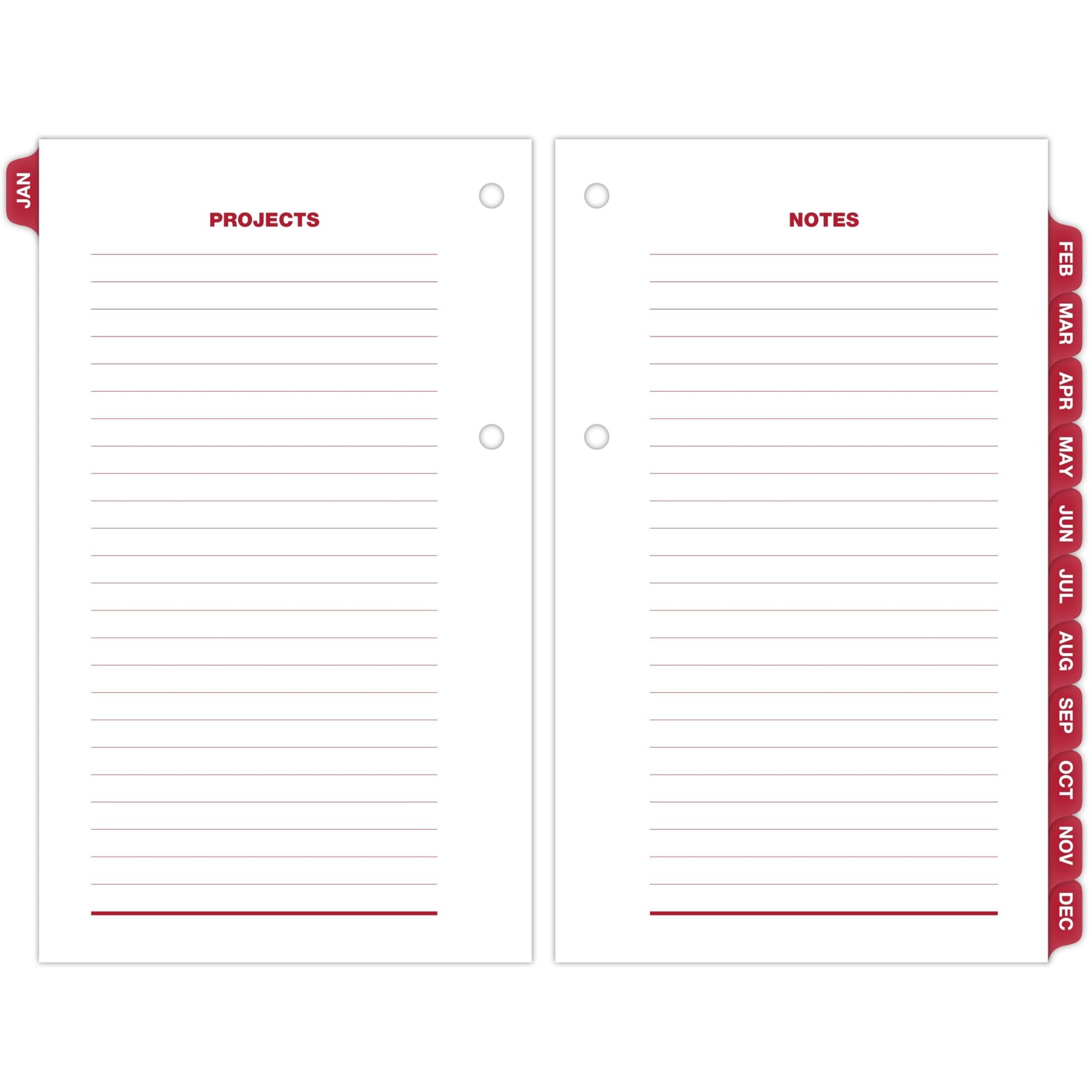 2026 Desk Calendar Refill, Daily, 3.5″ x 6″, Standard, Loose-Leaf (E717T5026)