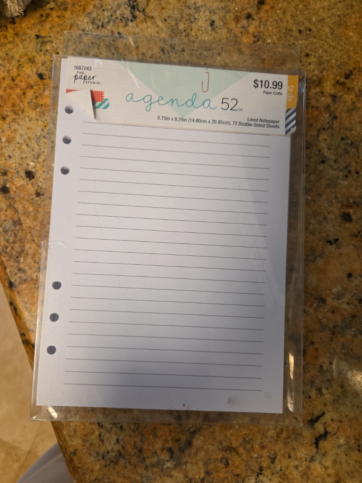 Agenda 52 Personal Size Double-Sided Expense Tracker Notepad