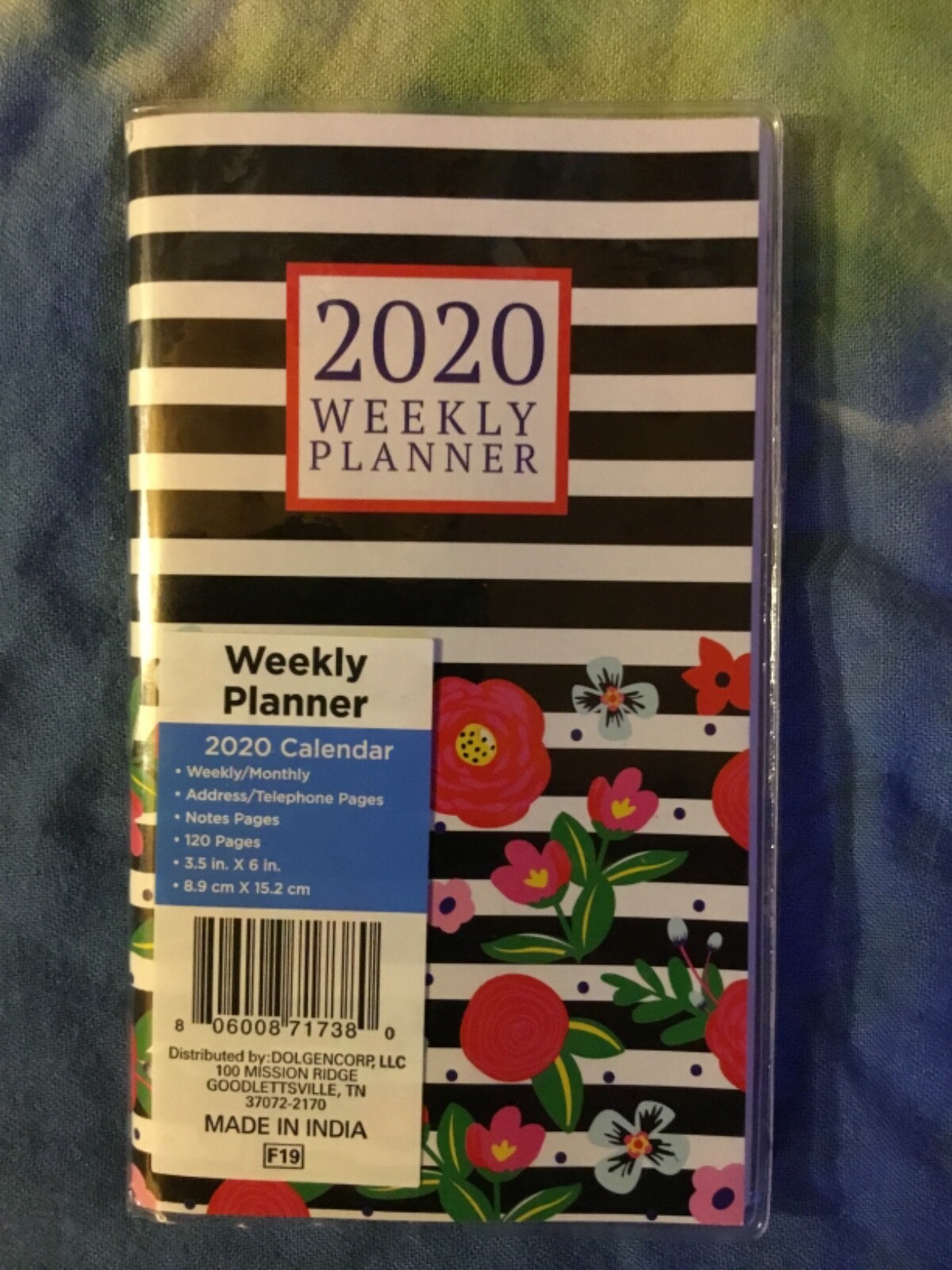 2020 Weekly Planner Calendar Organizer Agenda Pocket/Purse Size 6 3/16 x 3 5/8″
