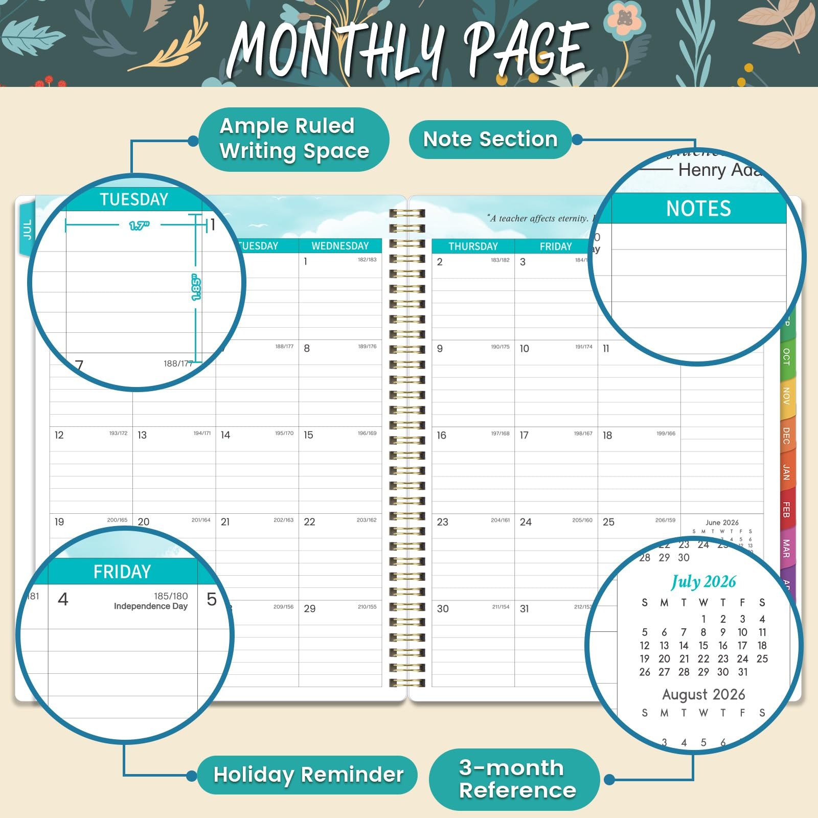 Teacher Planner 20262027 Teacher Planner, Teacher Lesson Planner from July 20…