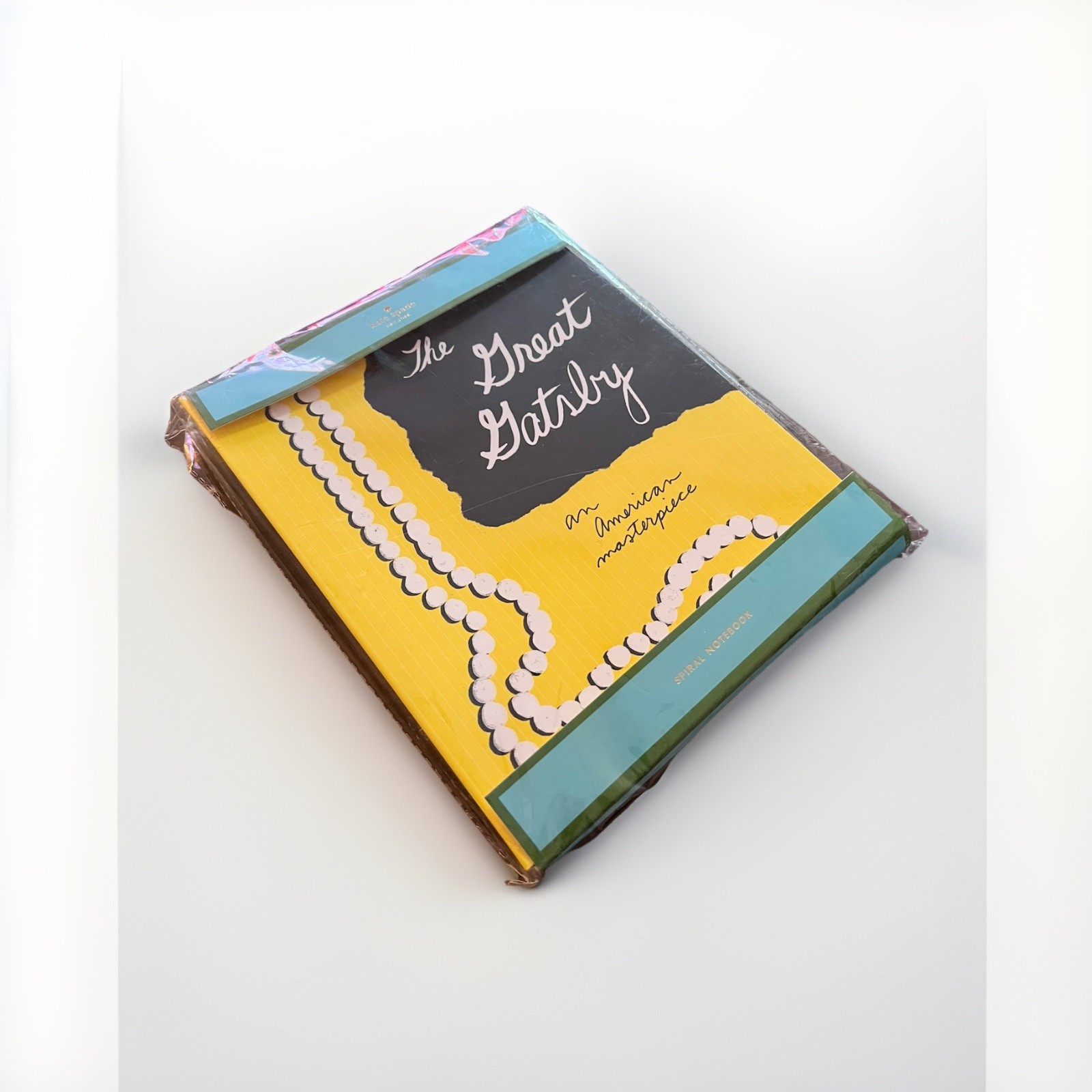 Kate Spade New York The Great Gatsby Yellow Black Spiral Notebook 135941