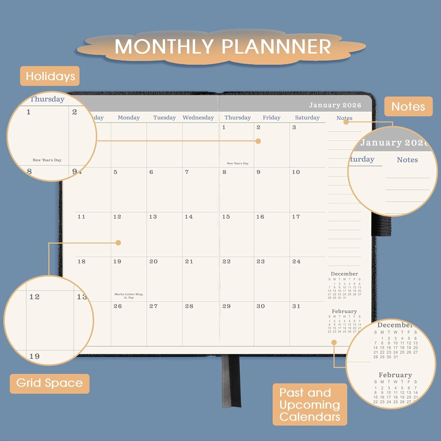 2026-2028 Pocket Planner – 3 Year Monthly Planner 2026-2028, Jan.2026 – Dec.2028