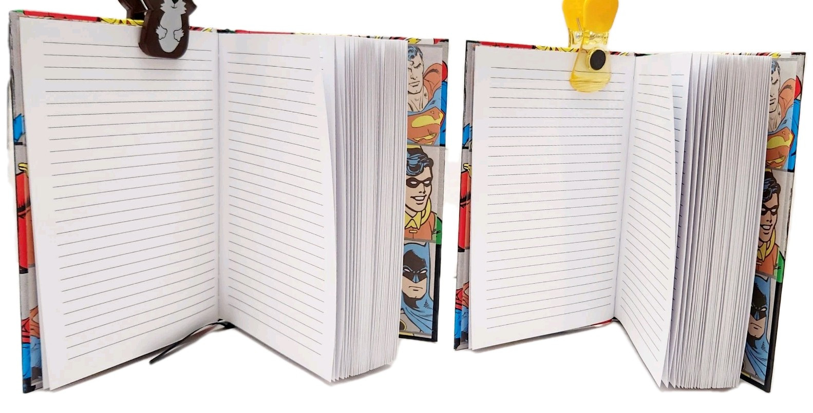 Silver Buffalo DC6150 DC Comics Characters Grid Hard Cover Journal, Lot Of 2 New