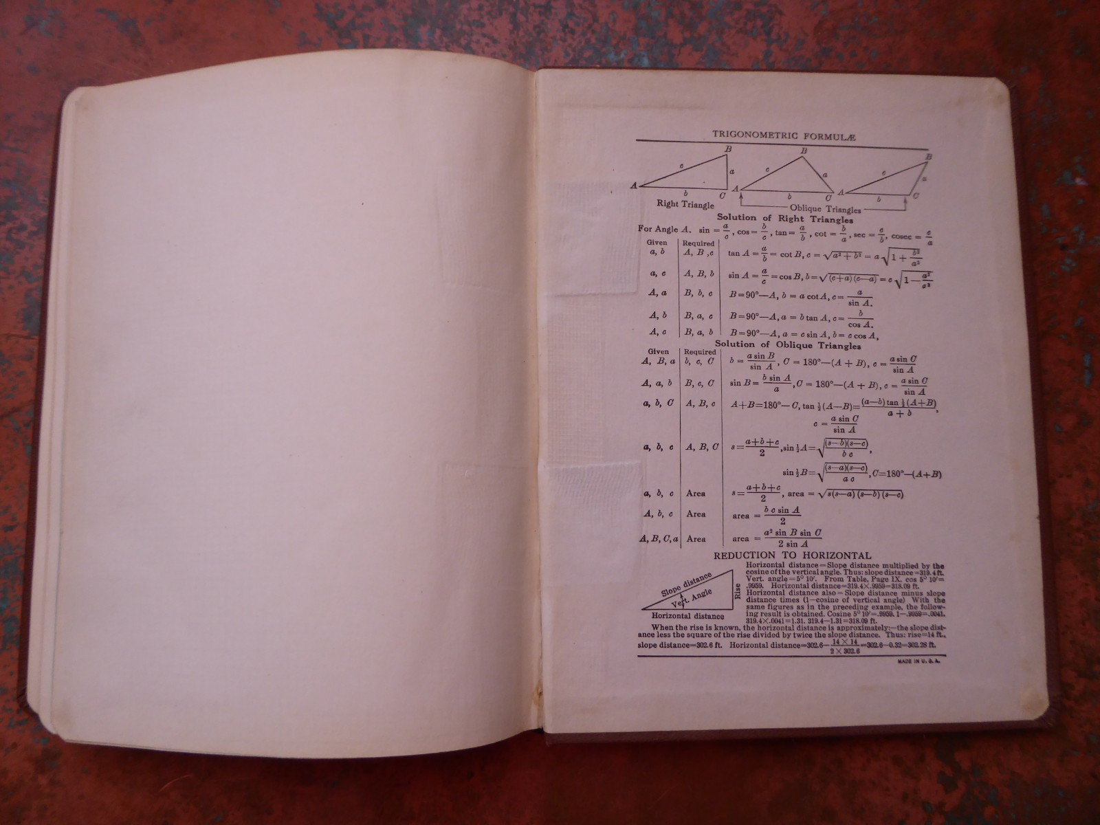 Cross Section 376A Field Book Vintage Graph Grid Keuffel & Esser Engineers